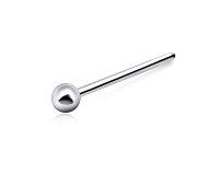 1.6mm Ball Straight Nose Stud Silver NSKA-61